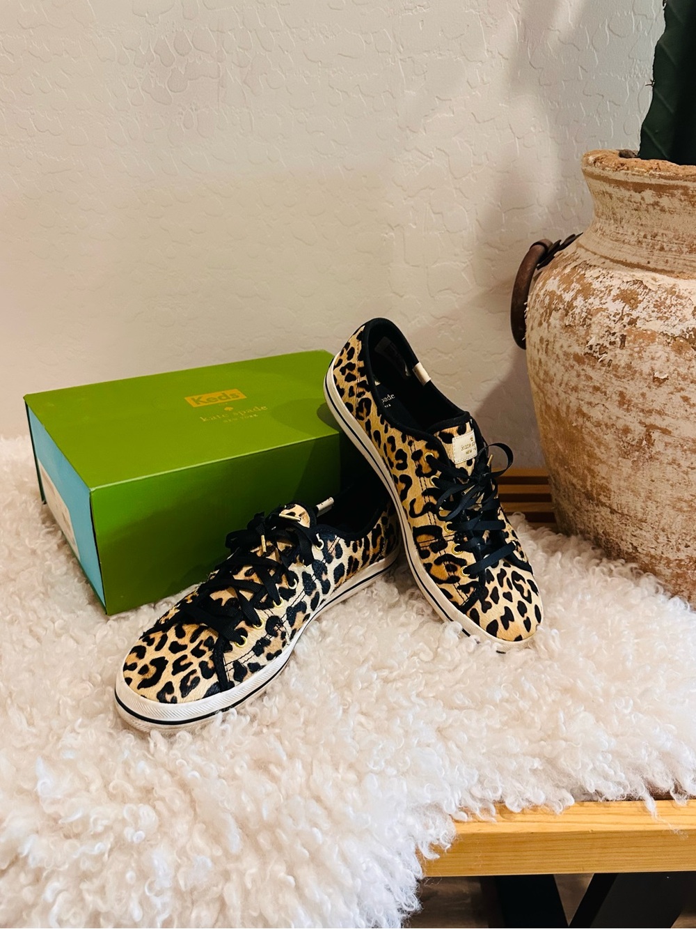 Keds X Kate Spade Leopard Print Sneakers